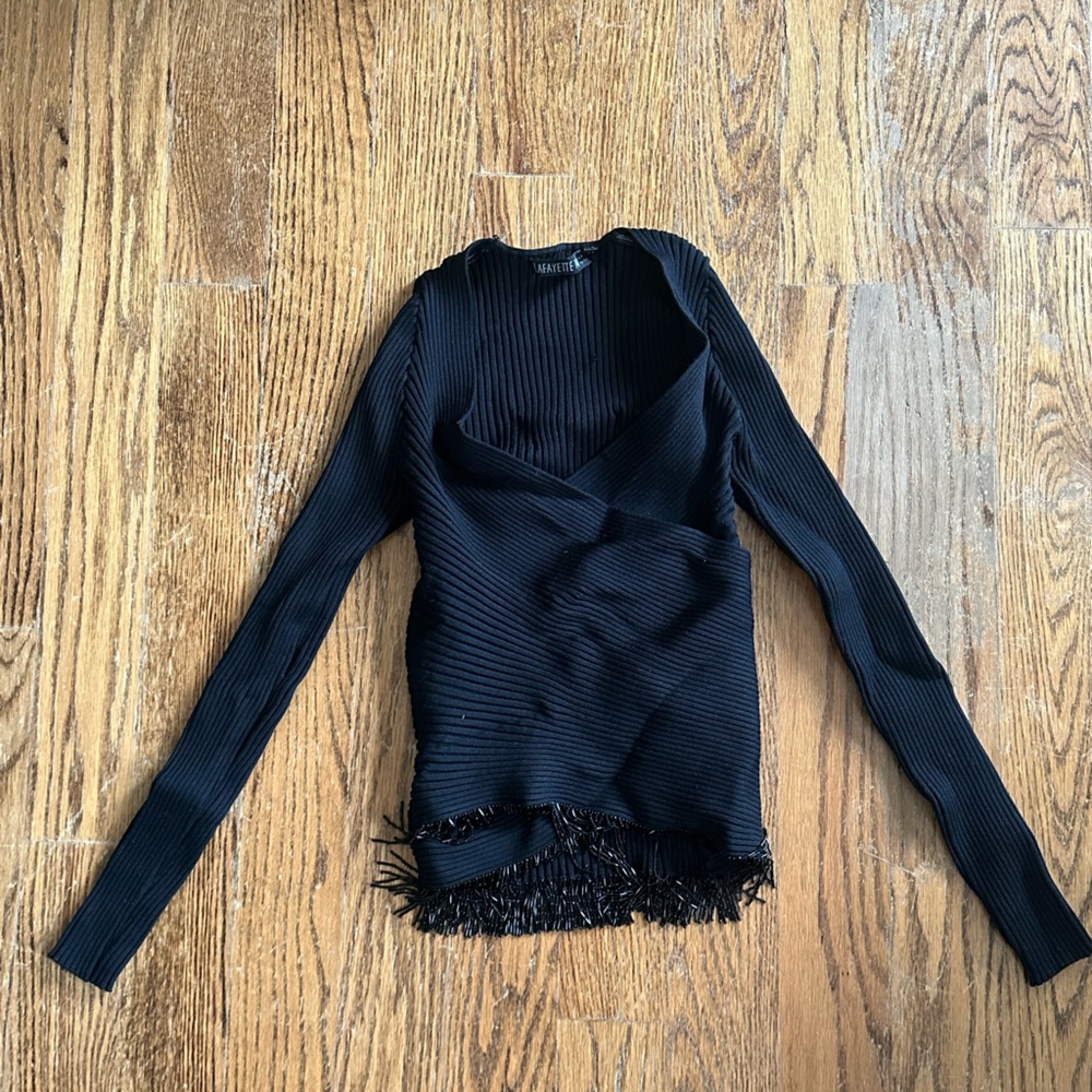 lafayette 148 silk evening top